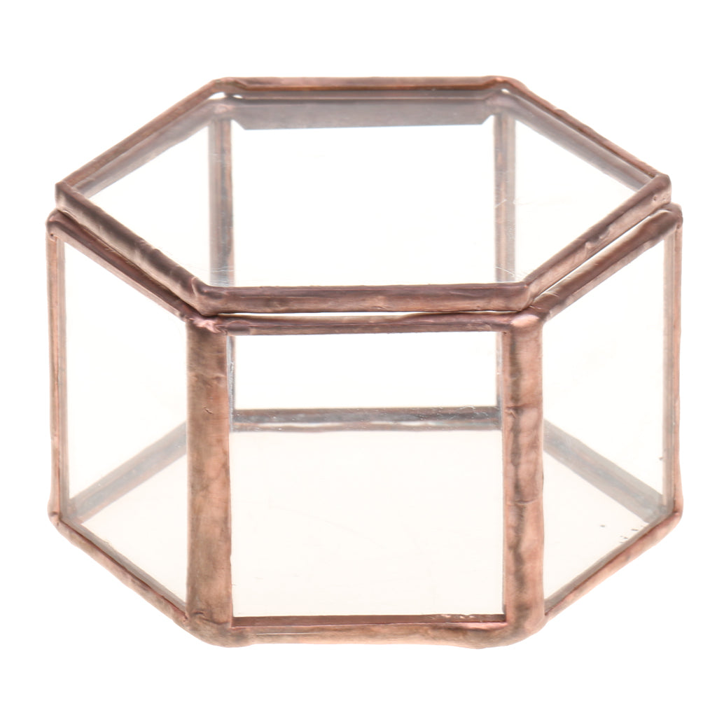 Geometrical Clear Glass Jewelry Box