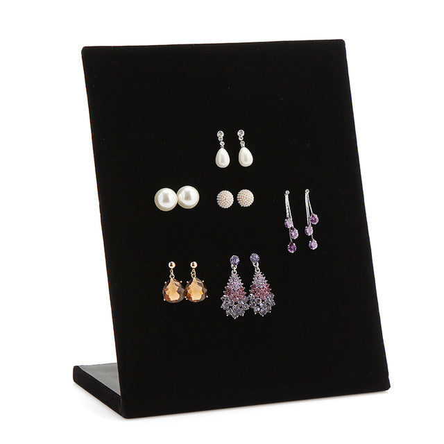 Fashion Velvet Studs Jewelry Display