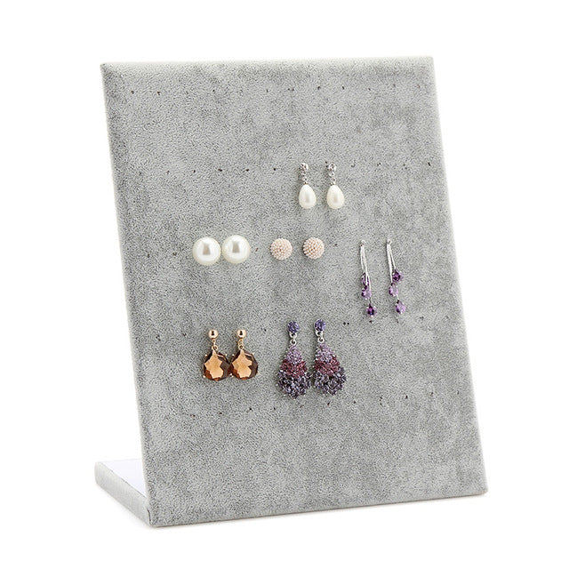 Fashion Velvet Studs Jewelry Display