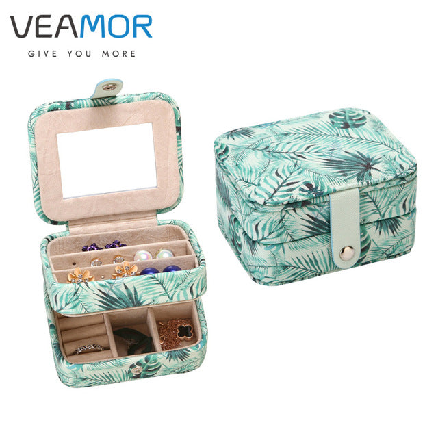 Two-Layer PU Fashion Jewelry Box