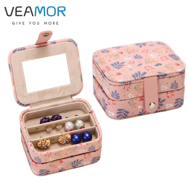 Two-Layer PU Fashion Jewelry Box